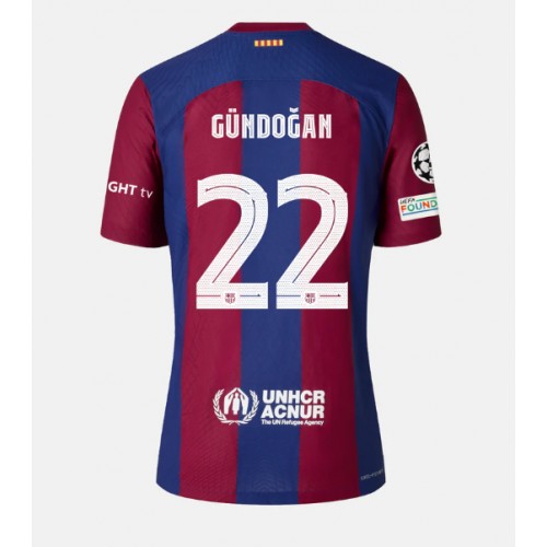 Barcelona Ilkay Gundogan #22 Domaci Dres 2023-24 Kratak Rukav